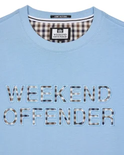 Tornaco T-Shirt Sea Marine Blue/Mid House Check