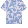 Toshima Camo Shirt Cornflower Blue