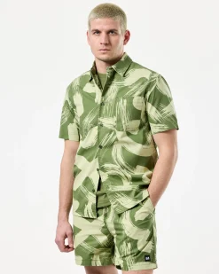 Toshima Camo Shirt Sapling Green