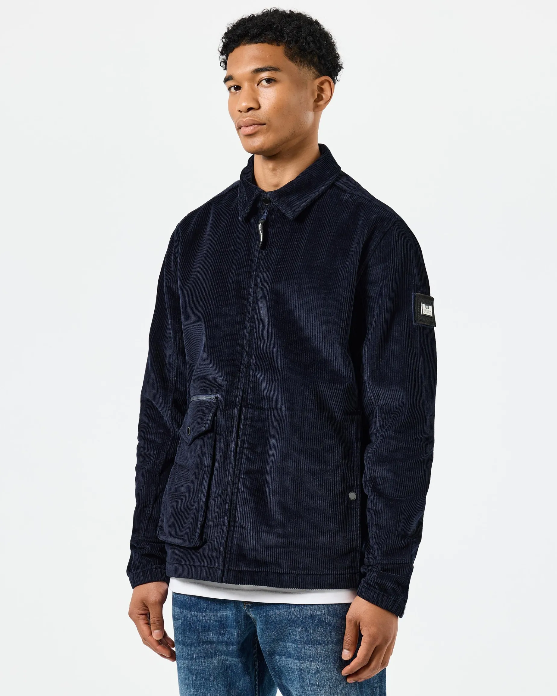 Vinnie Cord Over-Shirt Navy
