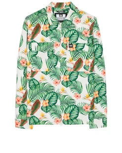 White Lotus Over-Shirt White Lotus Print