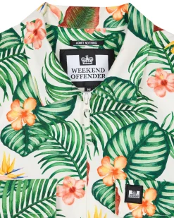 White Lotus Over-Shirt White Lotus Print