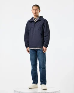 Wynwood Quarter Zip Over-Top Navy
