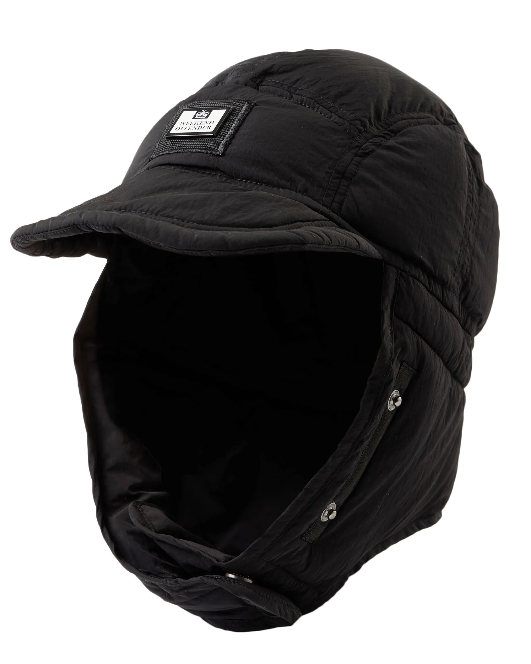 Zabit Peaked Trapper Hat Black