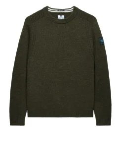 Zagreb Knitted Wool Sweater Castle Green