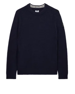 Zagreb Knitted Wool Sweater Navy