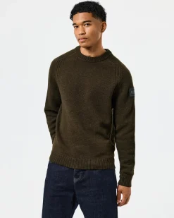 Zagreb Knitted Wool Sweater Castle Green