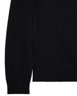 Zagreb Knitted Wool Sweater Black