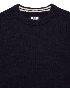 Zagreb Knitted Wool Sweater Navy