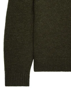 Zagreb Knitted Wool Sweater Castle Green
