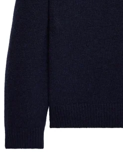 Zagreb Knitted Wool Sweater Navy